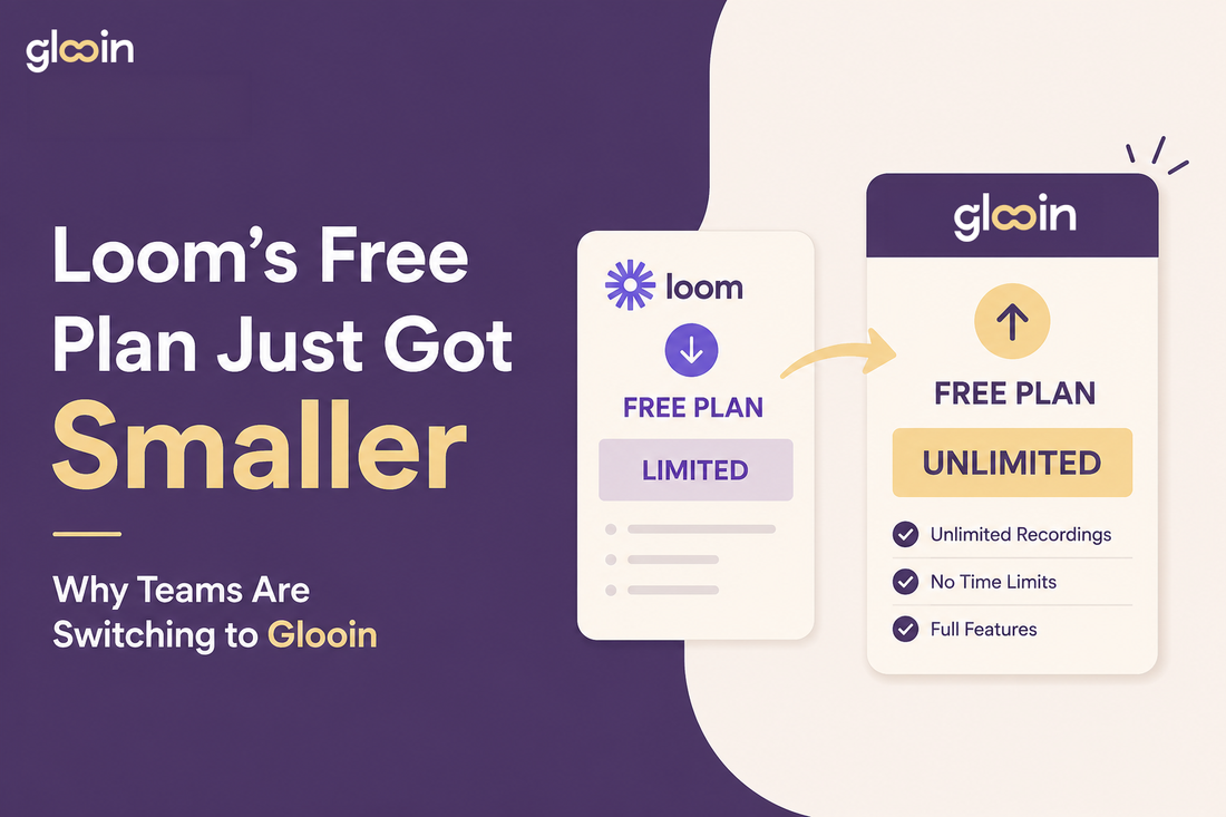 Loom's Free Plan Just Got Smaller - Why Teams Are Switching to Glooin