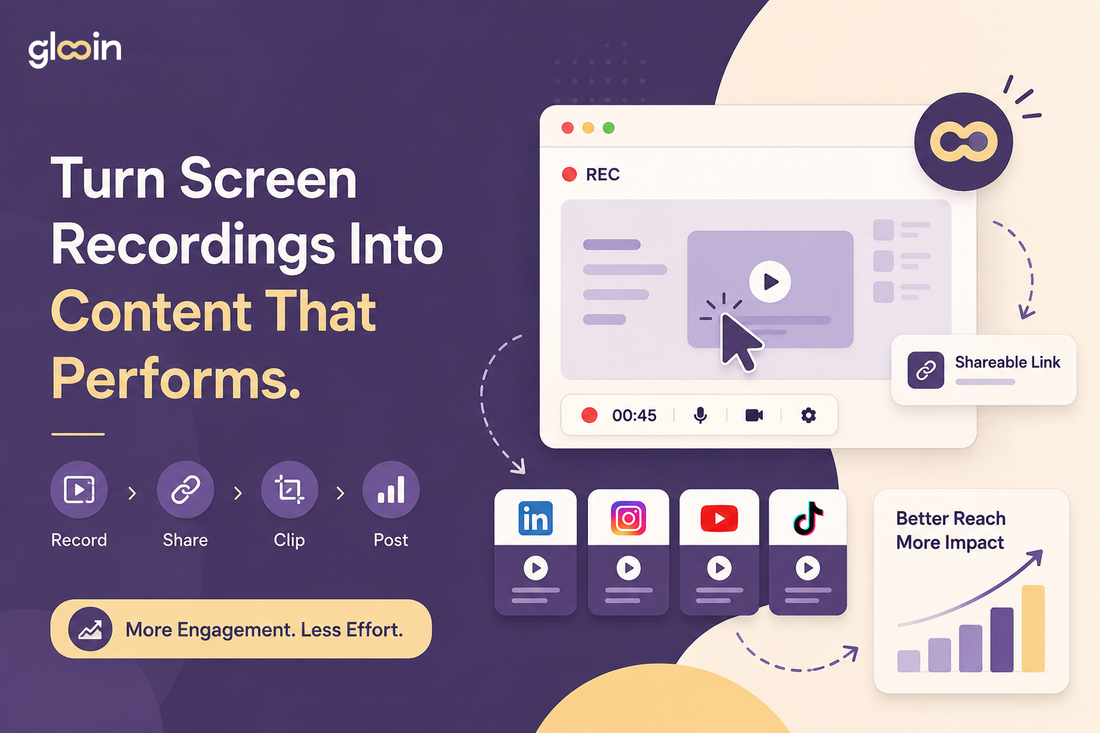 Marketing Teams Are Repurposing Screen Recordings Into High-Performing Social & Demo Clips Here's Why Glooin Makes It Easy