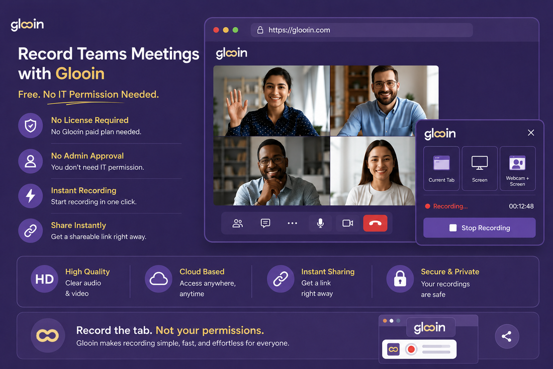 How to Record a Microsoft Teams Meeting (Free, No IT Permission Needed)