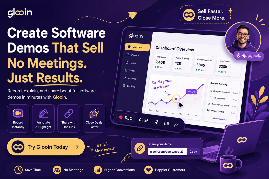 Glooin: How To Create A Software Demo That Sells Without Scheduling a Single Call