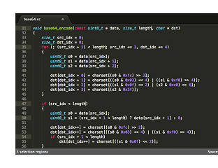 Code editor with C++ code on a dark background