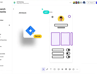 User interface design with icons and text on a white background